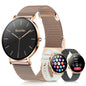 Smartwatch for women, 1.32' AMOLED display, ultra-thin stainless steel smartwatch for fitness EW01