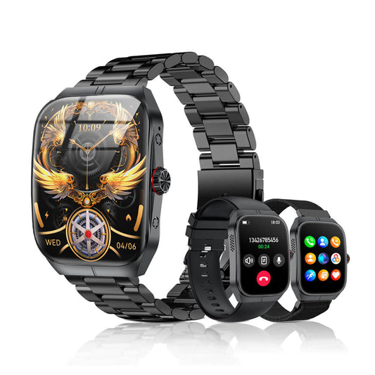 Fitness tracker smartwatch for men, 1.95' AMOLED display, sport smartwatch EM01