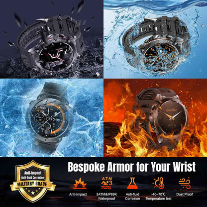 GPS smartwatch, 3ATM waterproof smart watch for swimming, sport smartwatch EM02